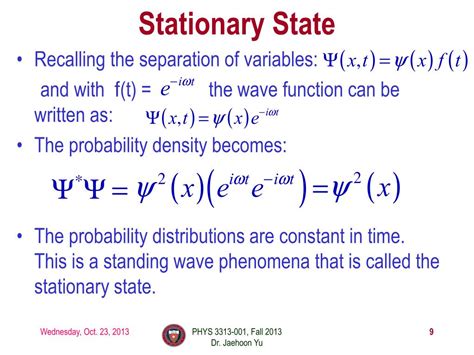 位能井|定態 Stationary State